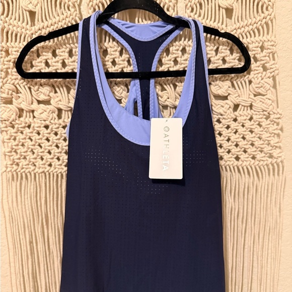Athleta Tops - Athleta Cross Train Tankini in Dark Blue and Light Purple